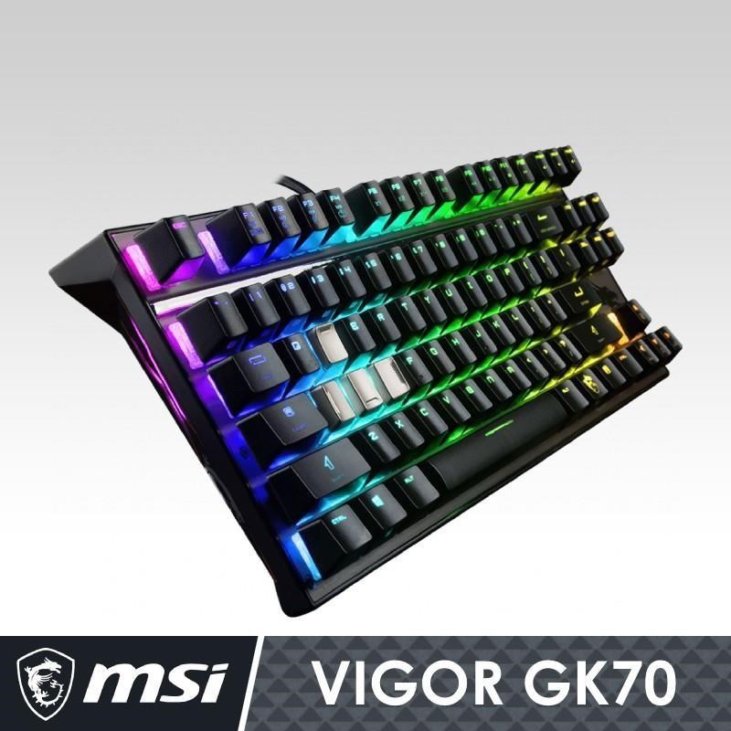 MSI微星Vigor GK70 Cherry MX RGB機械電競鍵盤 (紅軸版)