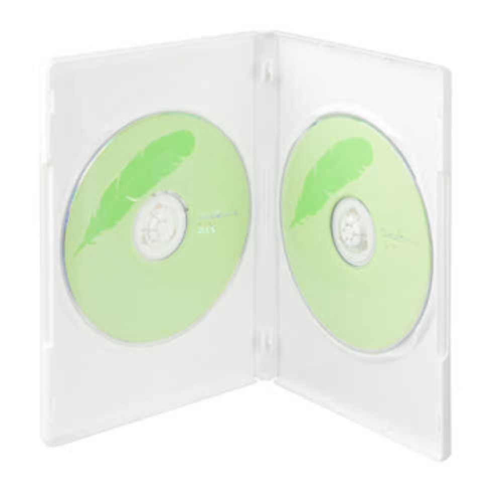 DigiStone 雙片DVD 超優精裝軟盒鏡面乳白色 100PCS