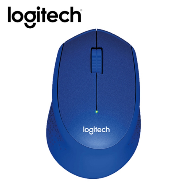 Logitech 羅技 M331 無線靜音滑鼠-藍