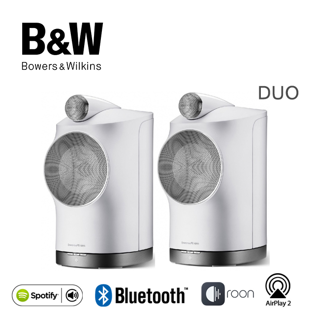 英國 B&W Bowers & Wilkins Formation Duo 立體聲無線藍牙書架式喇叭【白色】