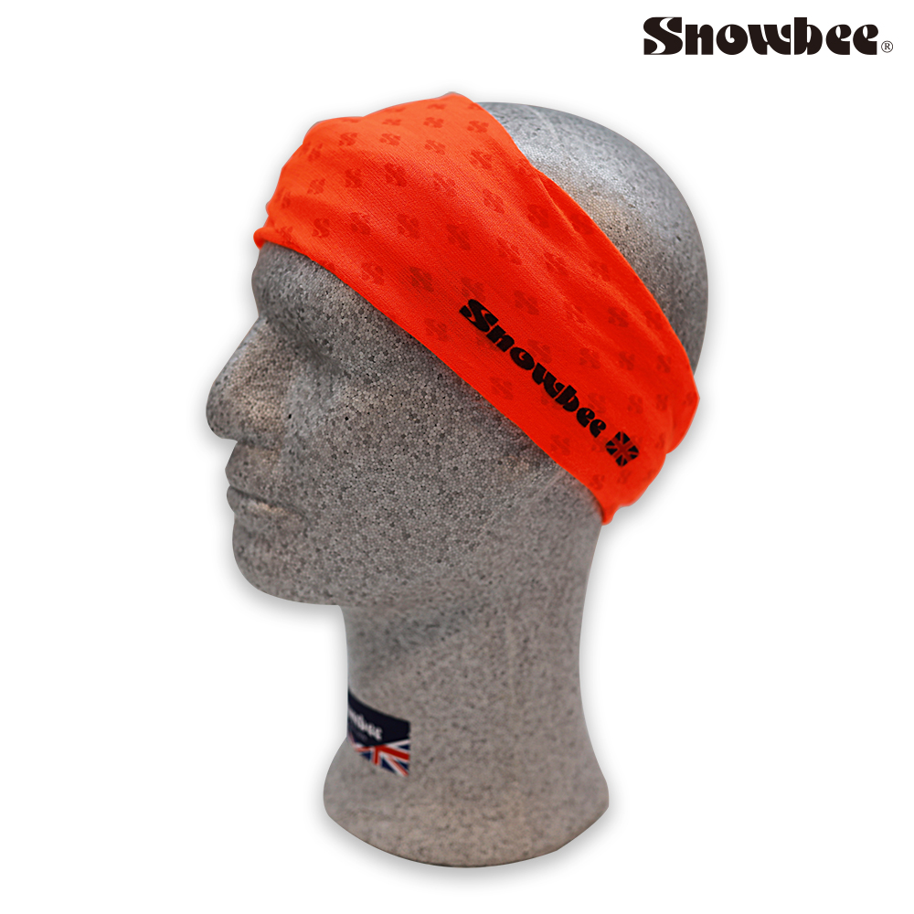 Snowbee 抗UV多功能雙色頭巾(橘色)