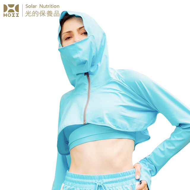 【后益 HOII】全面防護披肩罩衫★藍光-UPF50+抗UV防曬涼感先進光學機能布