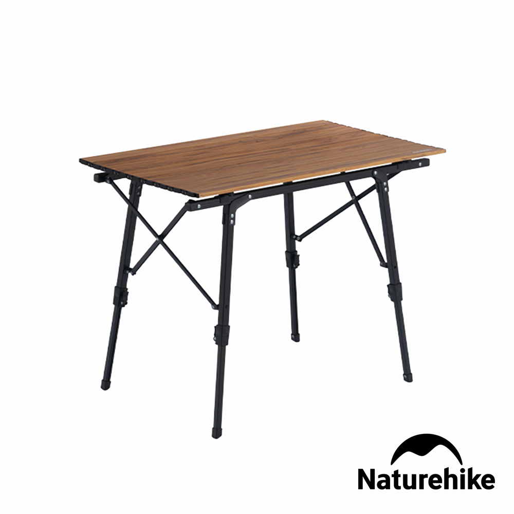 Naturehike 木紋鋁合金戶外便攜可伸縮折疊桌 露營桌 餐桌