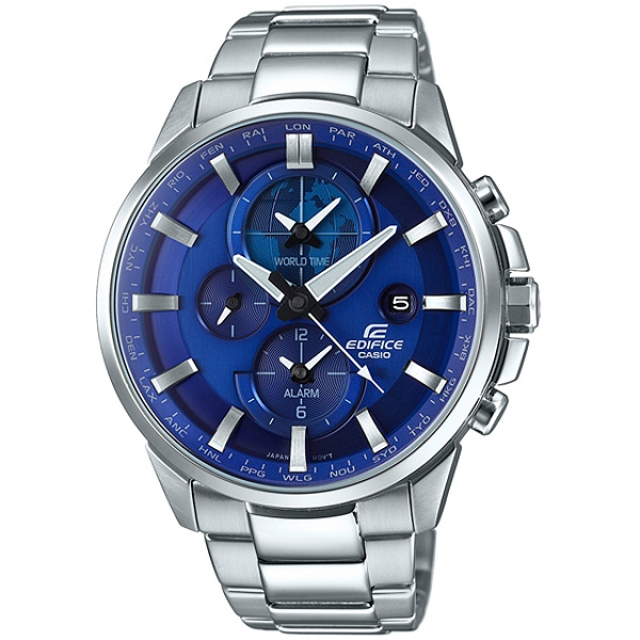 CASIO 卡西歐 EDIFICE 商務品味世界時間時尚腕錶 ETD-310D-2A