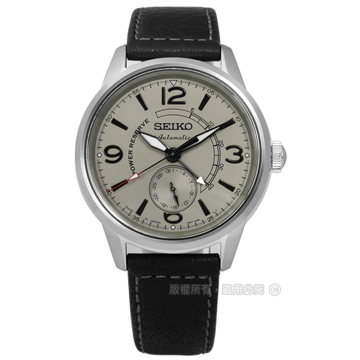 SEIKO 精工/4R57-00C0N.SSA337J1 / PRESAGE 限量款頂級都會時尚藍寶石水晶牛皮手錶灰x黑42mm - PChome  24h購物
