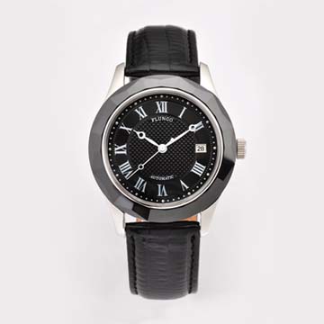 FLUNGO 佛朗明哥羅馬典藏機械腕錶(黑)