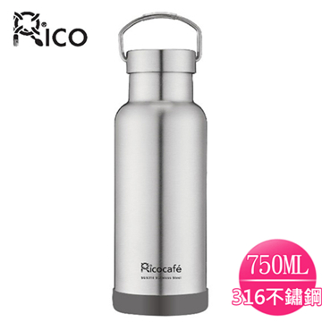【RICO 瑞可】不鏽鋼#316手提式真空經典保溫瓶750ml(SP- 750)