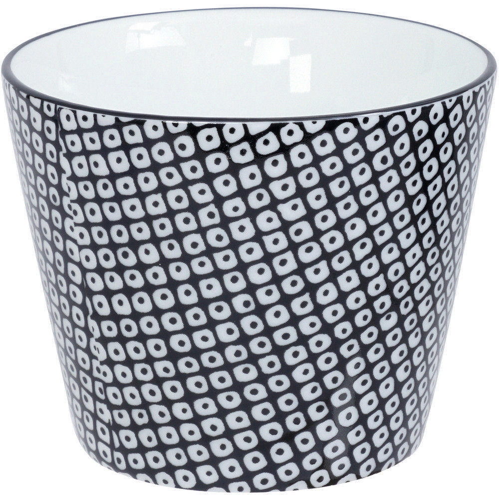 Tokyo Design 瓷製茶杯(網紋黑170ml)