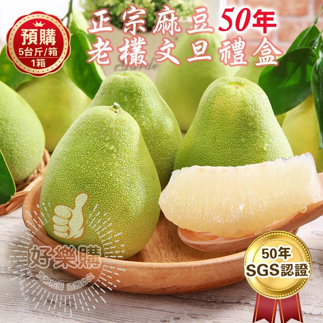 【王家】SGS認證麻豆50年老欉柚子文旦禮盒5台斤*1箱