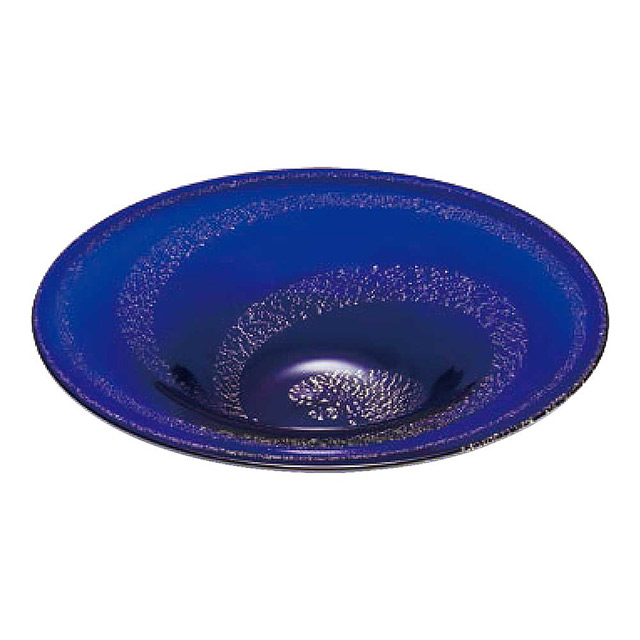 日本津輕手作藍金箔琉璃花缽 Pchome 24h購物