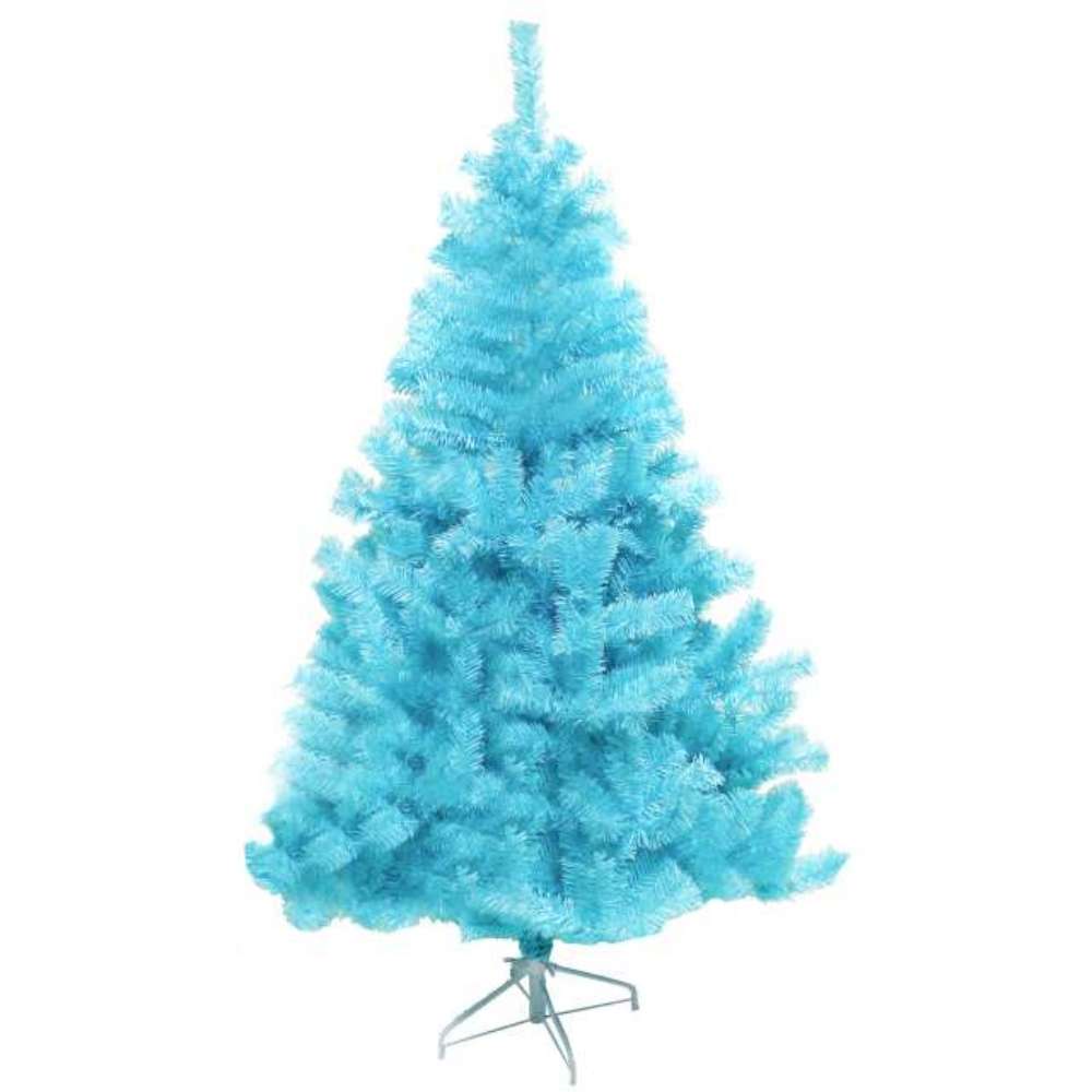 【摩達客】台灣製 5呎/5尺(150cm)豪華版冰藍色聖誕樹裸樹 (不含飾品不含燈)