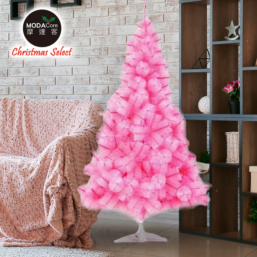 【摩達客】台灣製7尺/7呎(210cm)特級粉紅色松針葉聖誕樹裸樹 (不含飾品)(不含燈)
