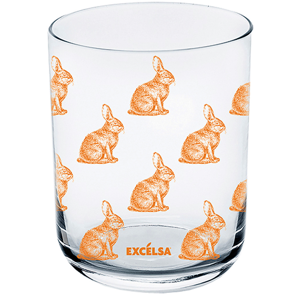 EXCELSA 玻璃杯(橘兔350ml)