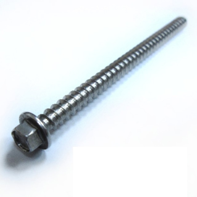 SP001 六角頭螺絲 1/4 X 4 英寸 不銹鋼 水泥壁釘 (100支/包)白鐵