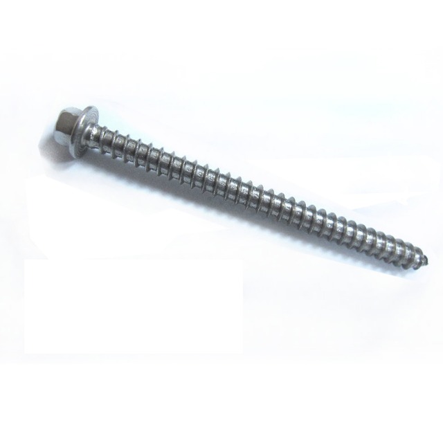 SP002 六角頭螺絲 1/4X3-1/2〞不銹鋼水泥壁釘（100支/包）白鐵六角華司鐵板牙