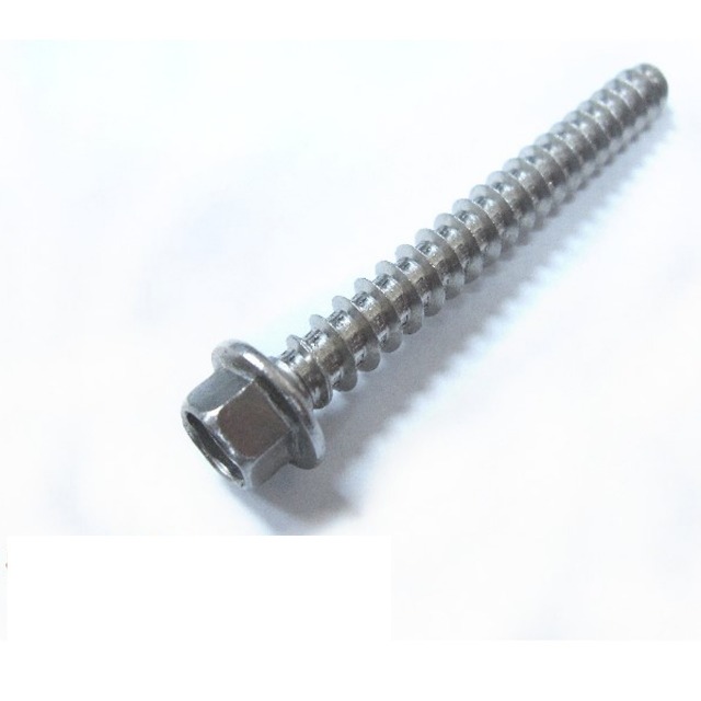 SP004 六角頭螺絲 1/4 X 2-1/2英寸 不銹鋼 水泥壁釘 100支/包 白鐵 六角華司鐵板牙