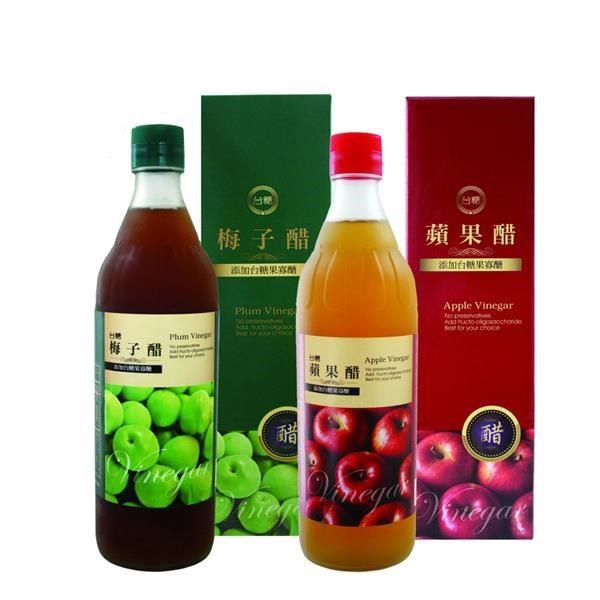 【台糖】水果醋禮盒(蘋果+梅子)600ml