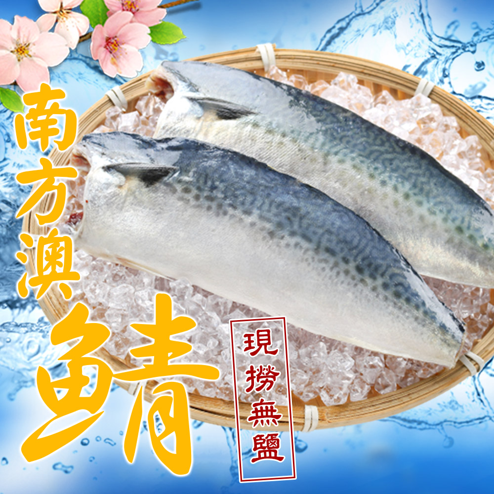 健康無鹽鯖魚買10片送10片(110-120g±10%/片;2片/包)